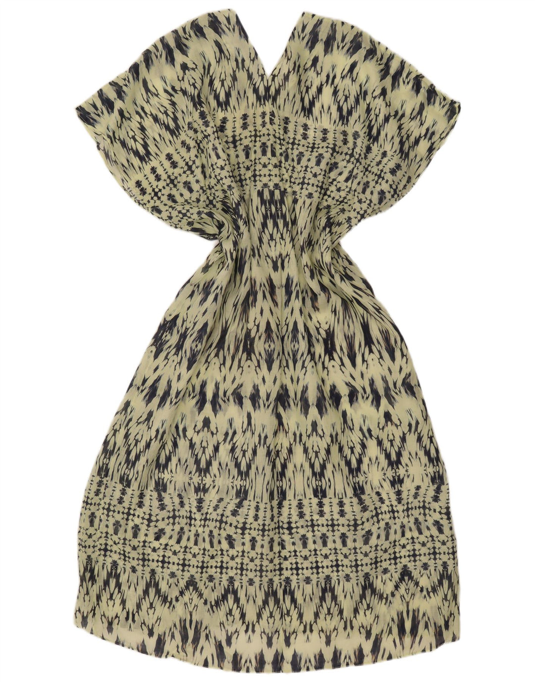 Rochie supradimensionată ZARA pentru femei cu model abstract, UK 14, verde mediu