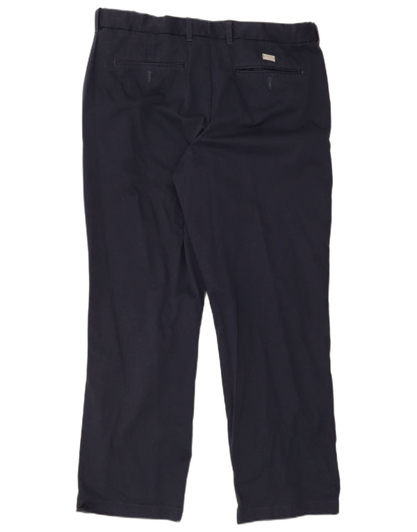Pantaloni chino drepți pentru bărbați Marks & Spencer L40 L31 Bumbac bleumarin