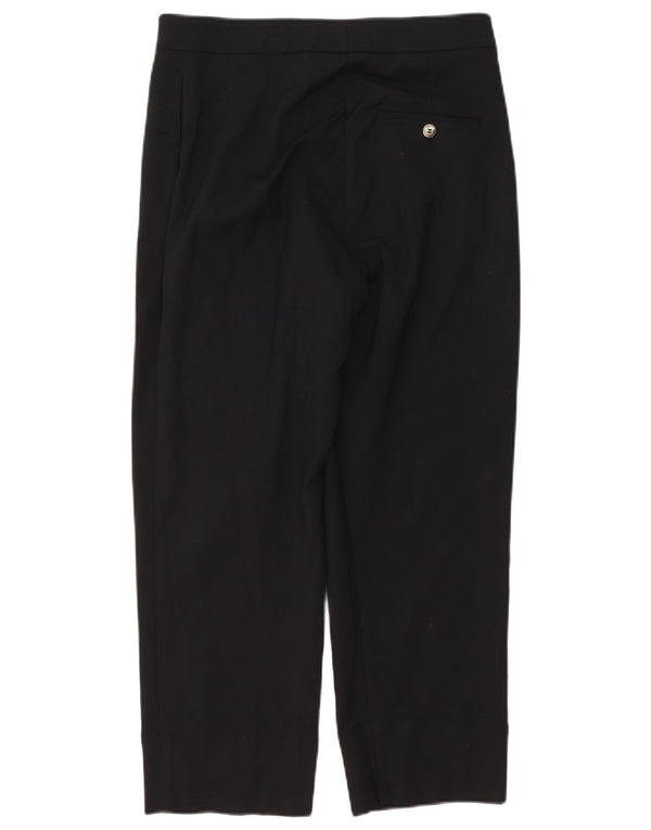 Pantaloni tăiați drepti pentru femei Marks & Spencer UK 10 Small W28 L24 Black