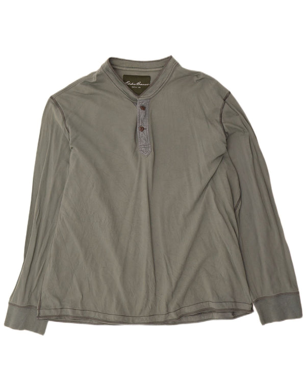 Eddie Bauer Top pentru bărbați cu mânecă lungă 2XL, bumbac verde