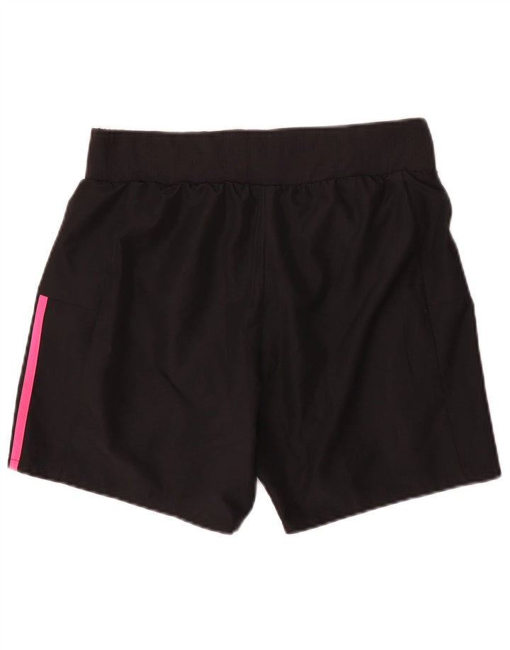 Pantaloni scurți sport Adidas pentru femei UK 10 Small Negru Poliester