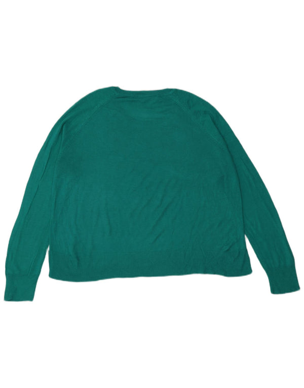 Pulover supradimensionat pentru femei Zara, cu gât de barcă, UK 10 Mic Verde
