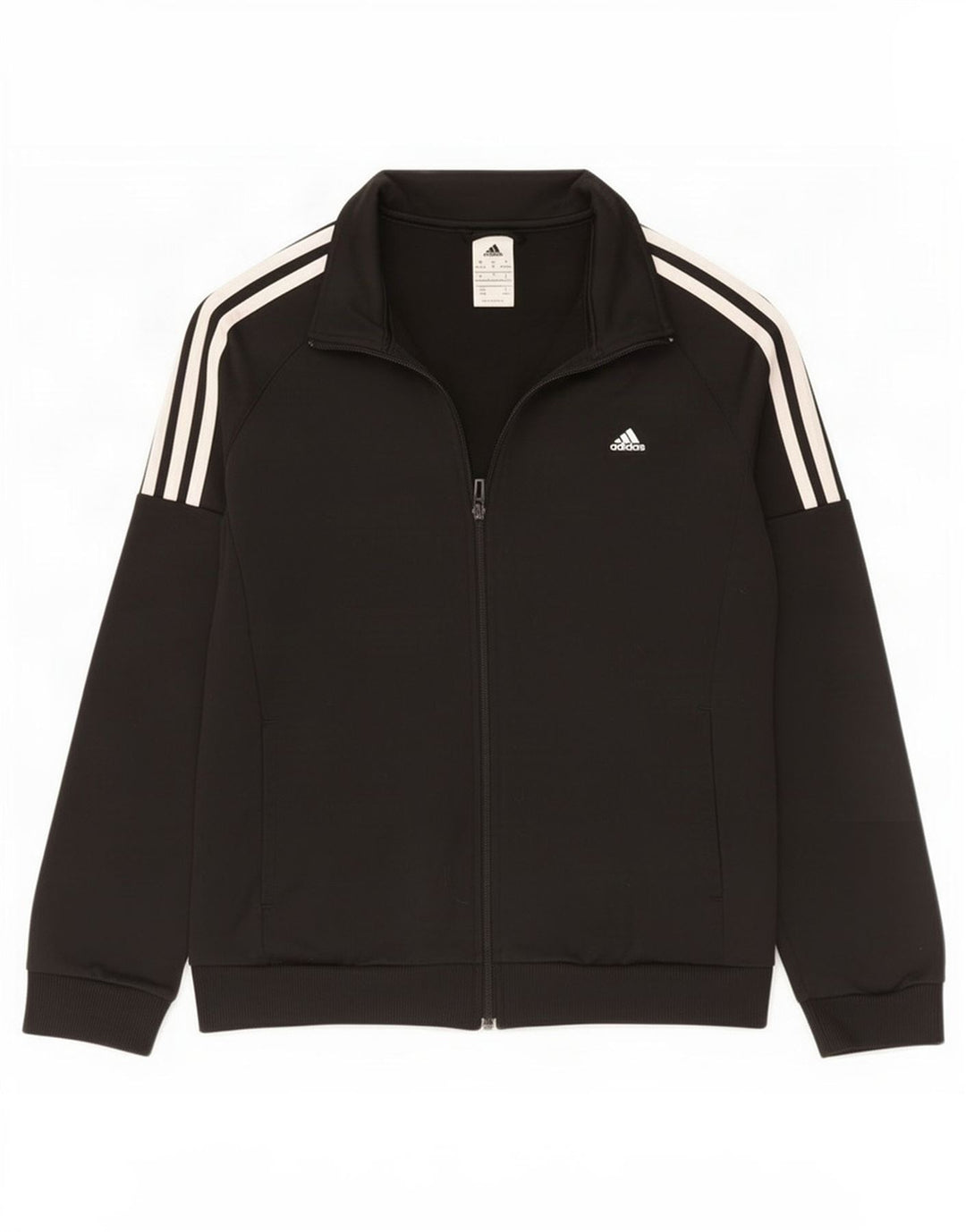 Jachetă de trening Adidas pentru femei UK 12/14 Poliester mediu negru