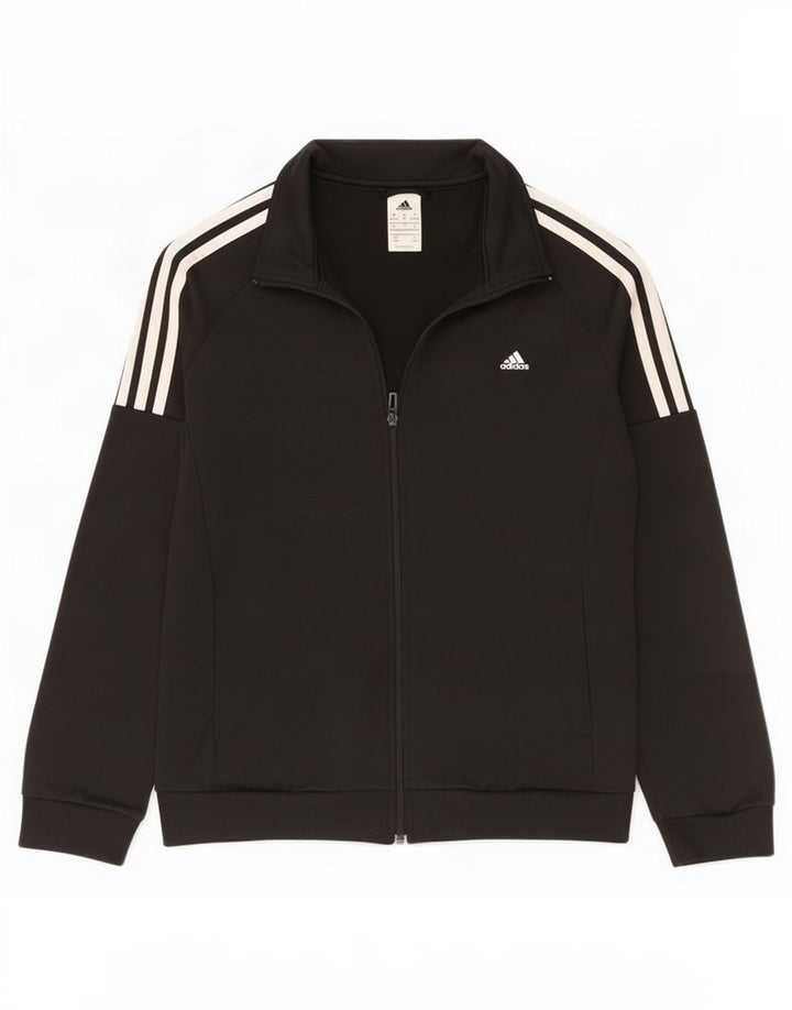 Jachetă de trening Adidas pentru femei UK 12/14 Poliester mediu negru