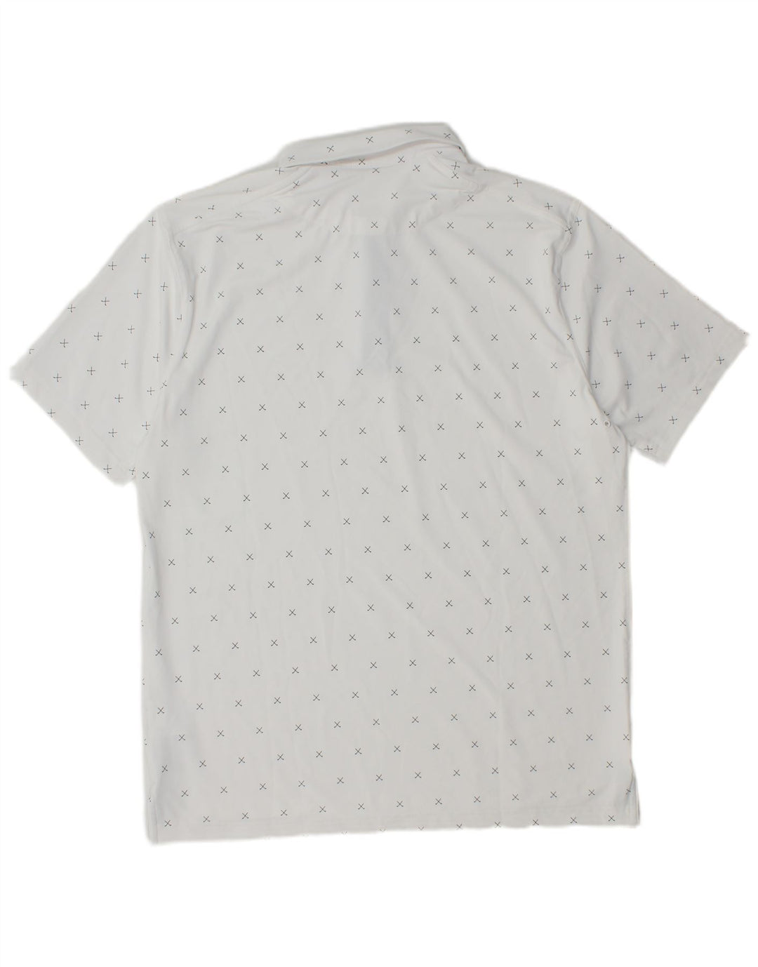 Tricou polo Nike pentru bărbați Dri Fit Poliester geometric alb mediu