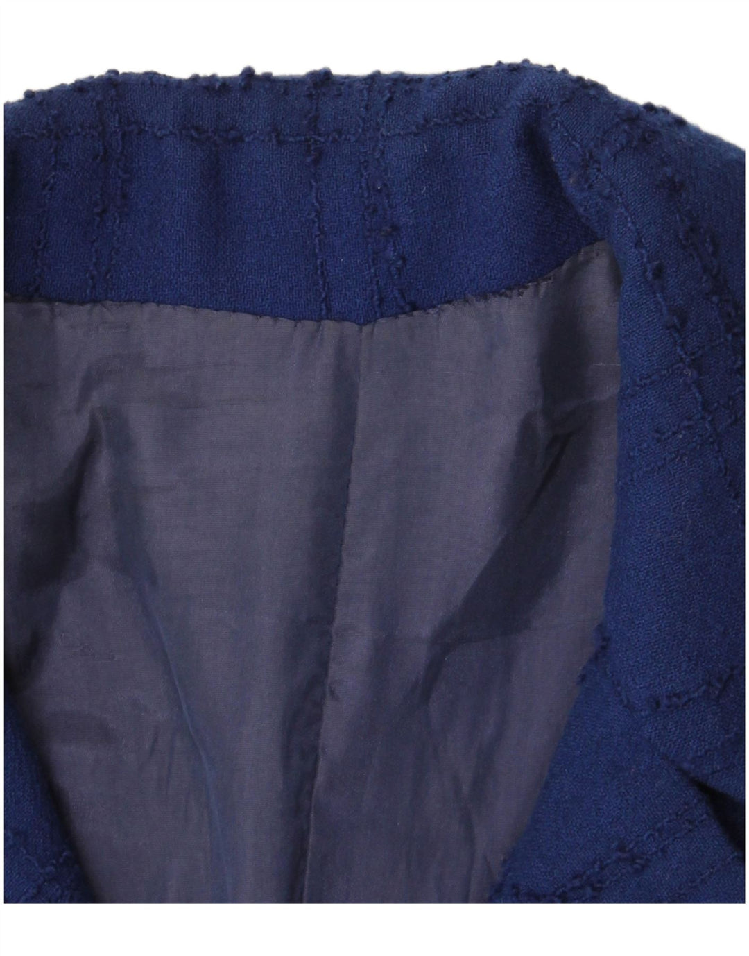 Pardesiu vintage pentru femei UK 10 mic, albastru marin, caroserie