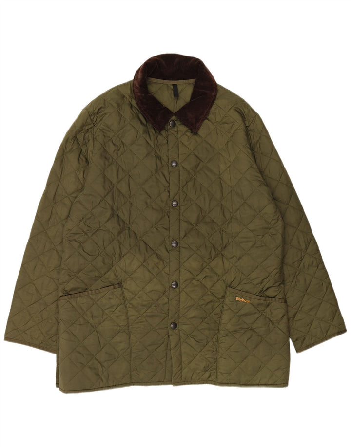 Jachetă matlasată pentru bărbați Barbour UK 42 XL Poliester verde