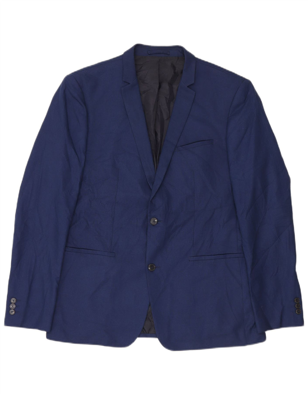 Jachetă Blazer Slim Fit cu 2 nasturi pentru bărbați Zara EU 54 XL Bleumarin