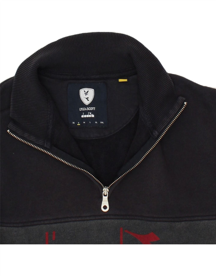 Pulover pentru bărbați DIADORA, cu grafic, cu fermoar, cu gât, roșu