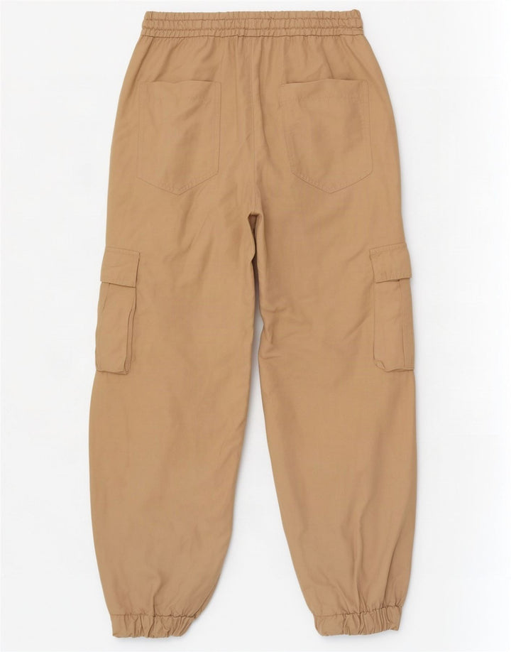 Pantaloni cargo pentru femei Zara Joggeri Mediu L28 L27 Bej Viscoză