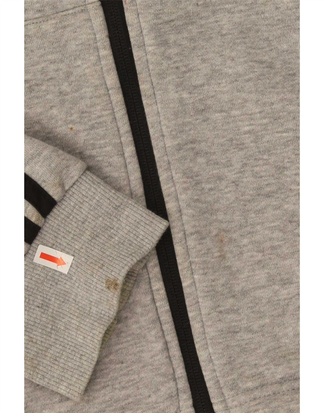 Pulover Adidas pentru bărbați, cu fermoar, bumbac cu pete, gri mediu