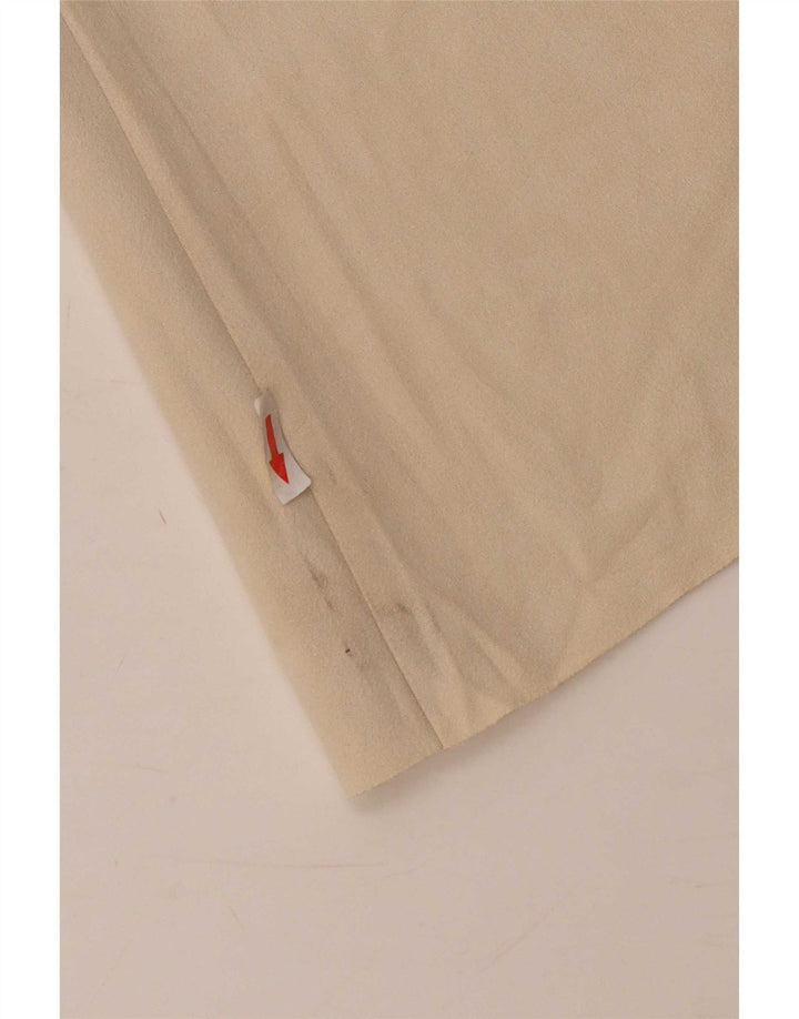Fusta Mini din piele intoarsa pentru femei Zara XS W24 Bej