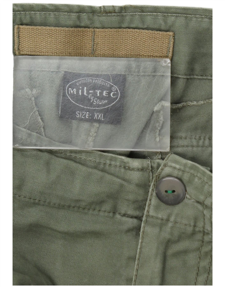 Pantaloni scurți cargo pentru bărbați Mil-Tec 2XL W42 bumbac verde
