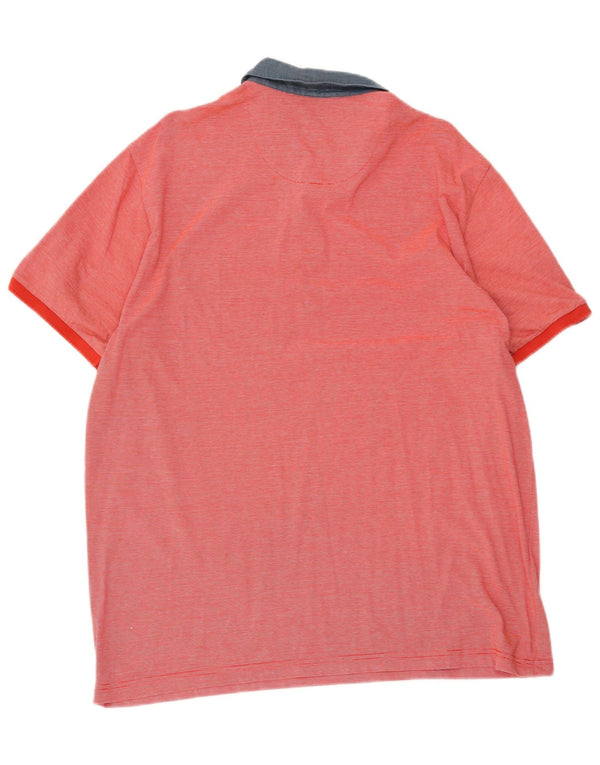Tricou polo pentru bărbați Penguin XL, roșu, cu dungi