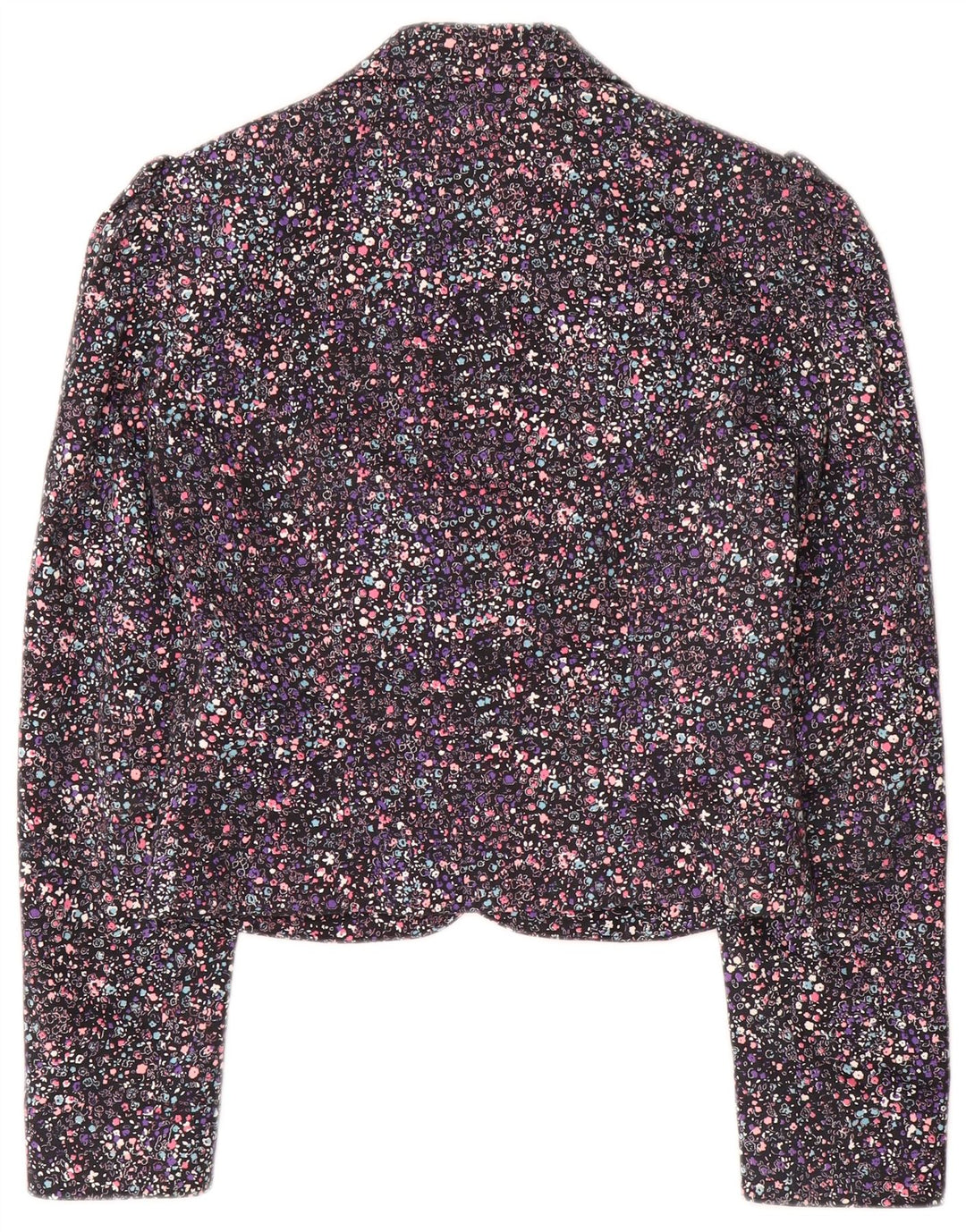 Jachetă Blazer pentru femei Monsoon Crop 1 Button UK 8 Mic Multicolor Floral
