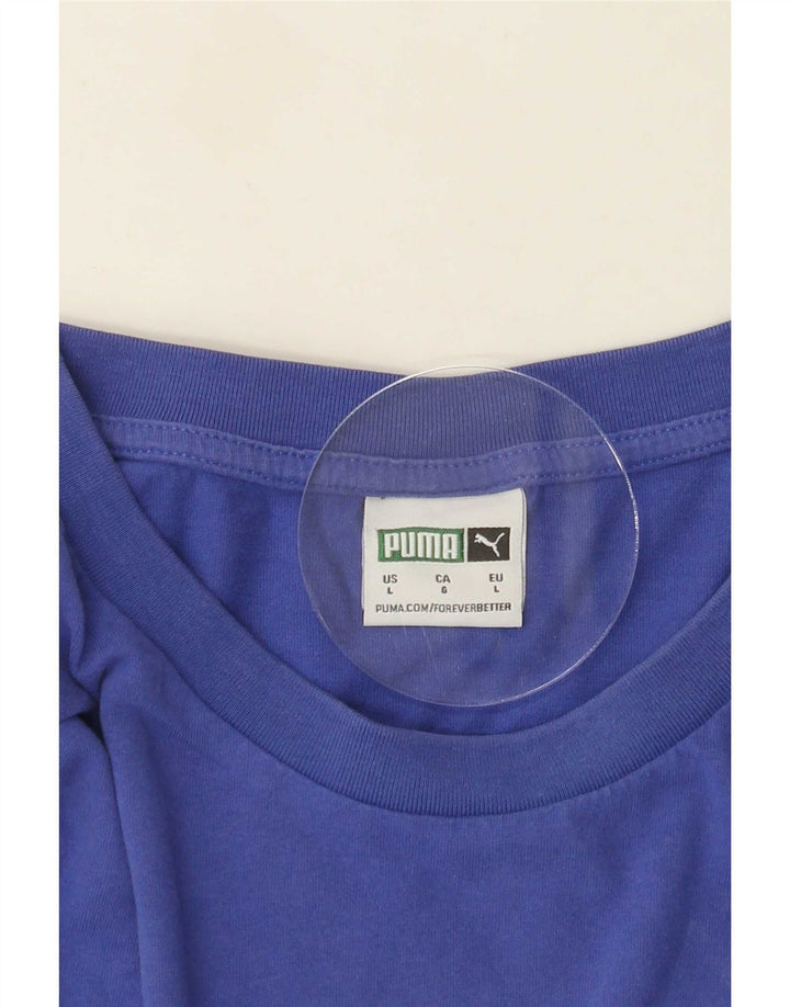 Tricou pentru bărbați Puma Top Large Blue