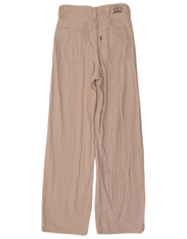 Blugi largi pentru bărbați Levi's cu talie înaltă W27 L32 bumbac bej