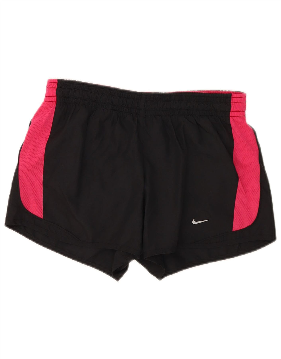 Pantaloni scurți sport Nike Dri Fit pentru femei UK 10, negru, poliester color bloc