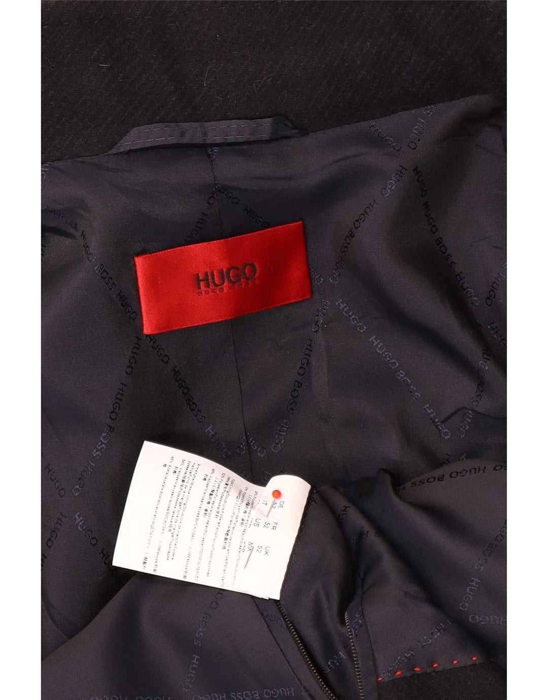 Palton pentru bărbați Hugo Boss UK 52 XL Lână bleumarin