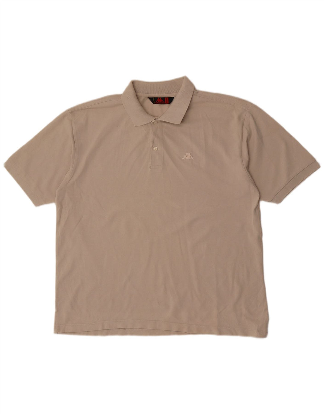Cămașă polo pentru bărbați Kappa 2XL bumbac bej
