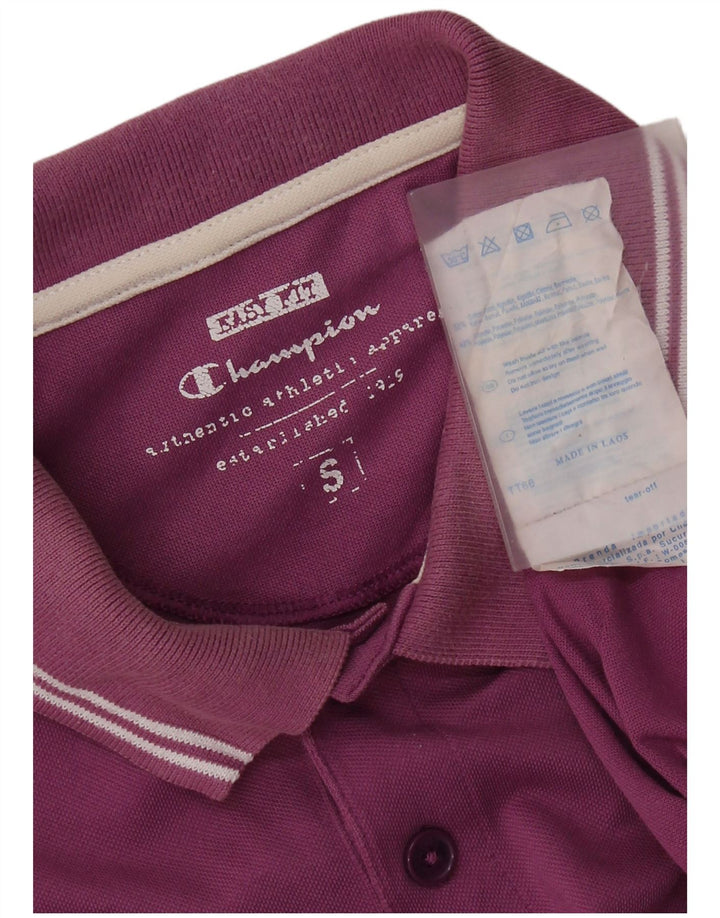 Cămașă polo pentru bărbați CHAMPION Easy Fit, bumbac violet mic