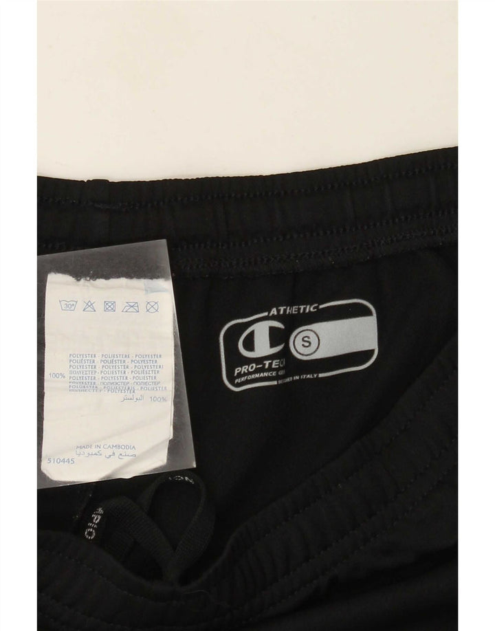 Pantaloni scurți sport Champion pentru bărbați, poliester negru mic