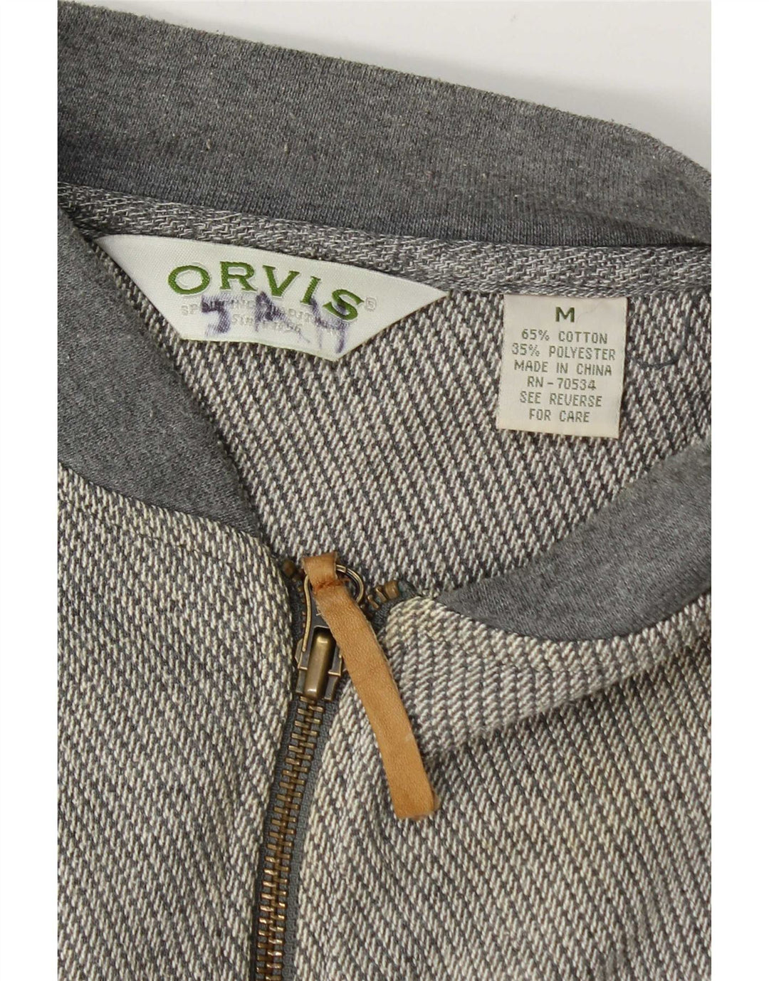 Jachetă de trening pentru bărbați Orvis, bumbac, gri mediu
