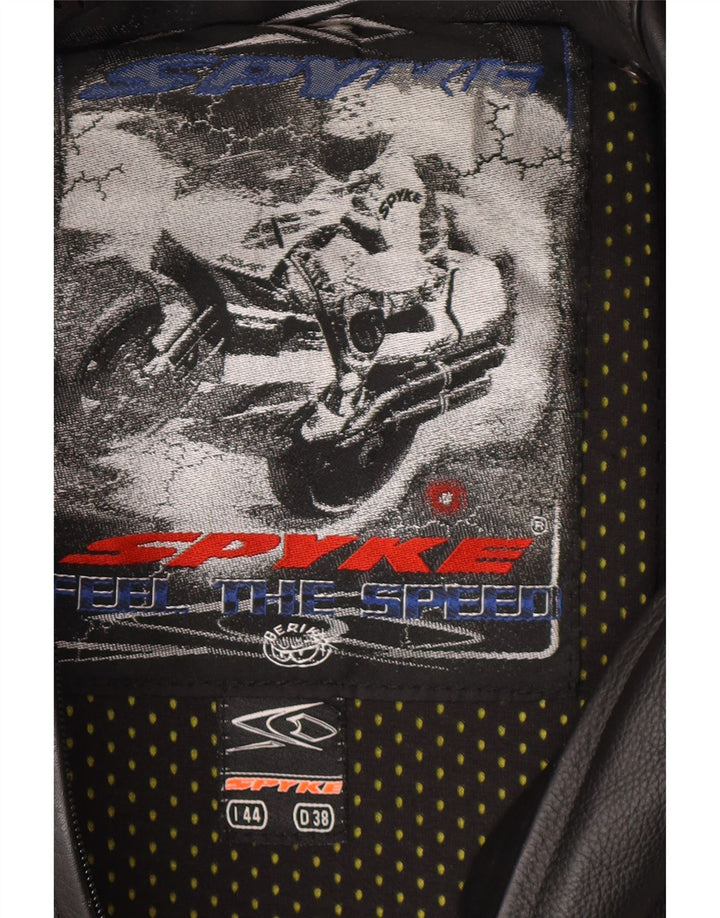 Salopetă din piele Spyke pentru femei IT 44 Medium Black Leather Motocicletă