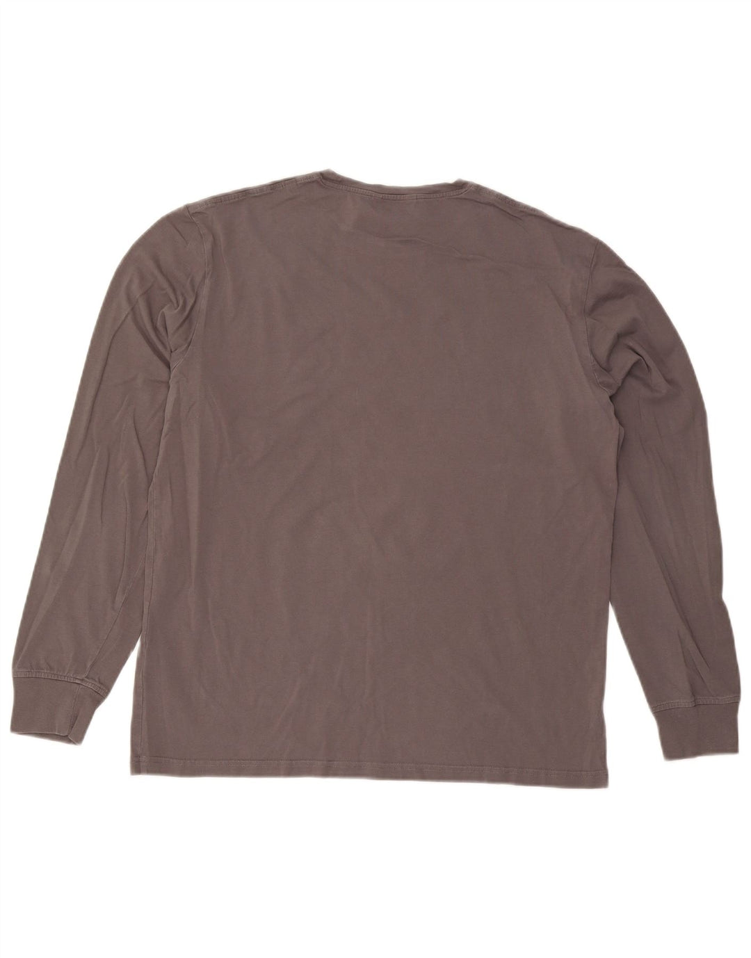 Massimo Dutti Top pentru bărbați cu mânecă lungă XL bumbac gri