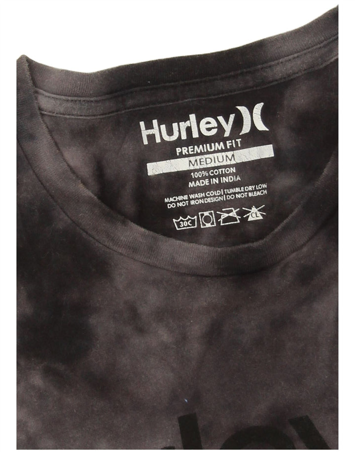 Tricou grafic pentru bărbați Hurley Top Medium Black Tie Dye Bumbac