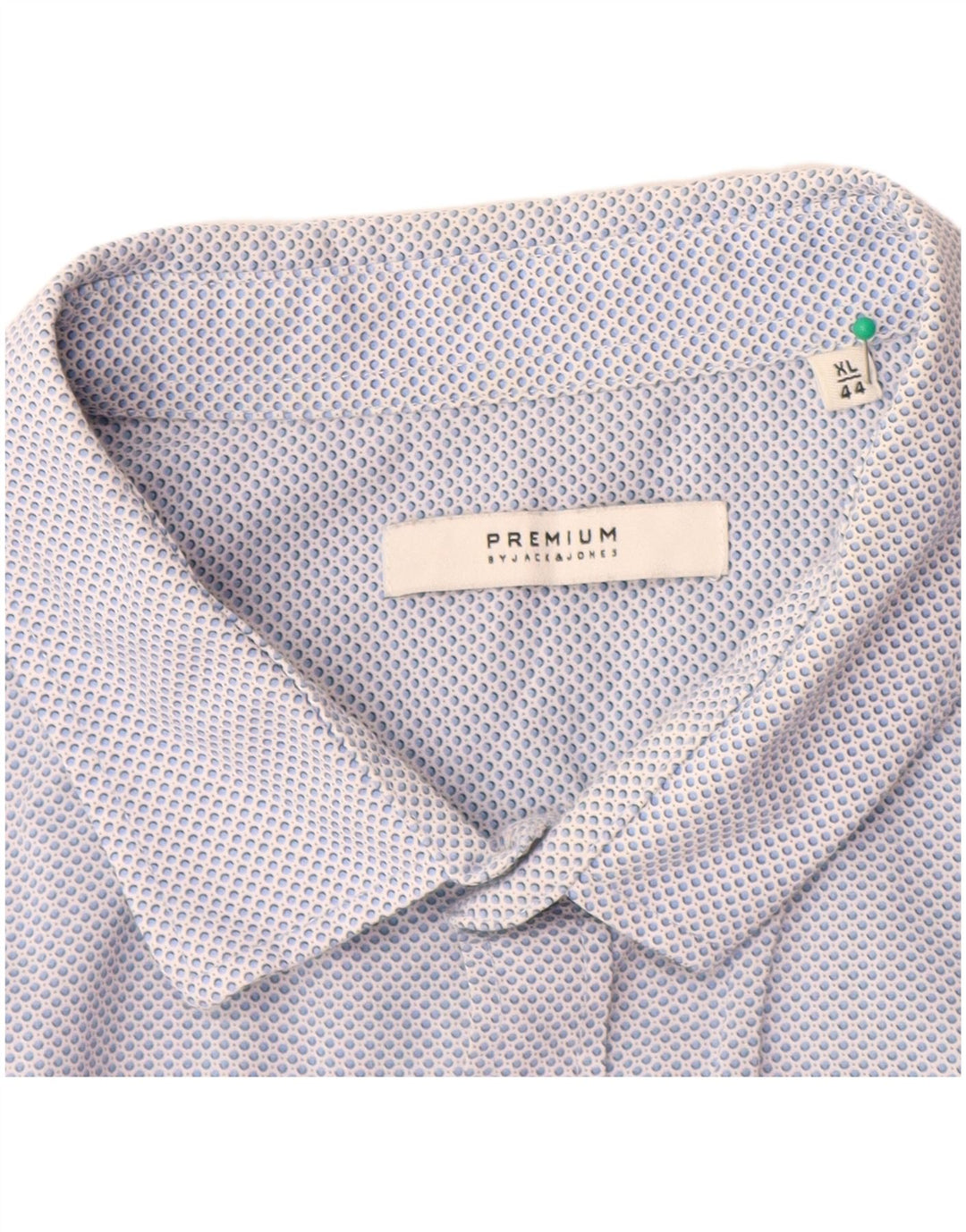 Cămașă premium pentru bărbați JACK & JONES Mărimea 44 XL Bumbac cu pete albastre