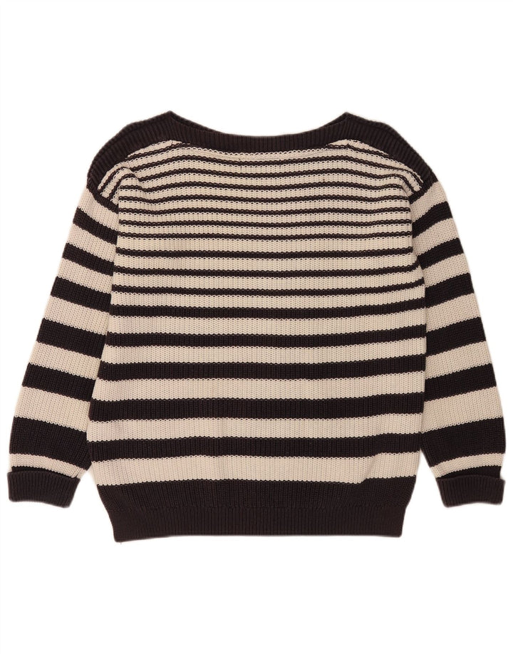 Pulover pentru femei Marks & Spencer cu decolteu cu barca UK 14 Medium Bleumarin