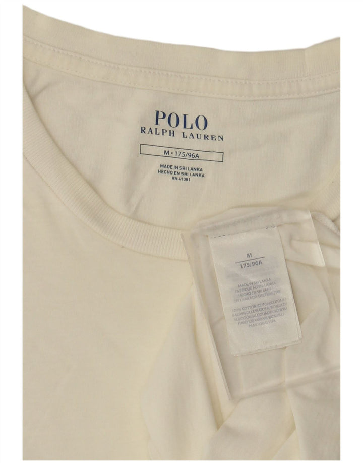 Tricou Polo Ralph Lauren pentru bărbați Top Medium White Bumbac