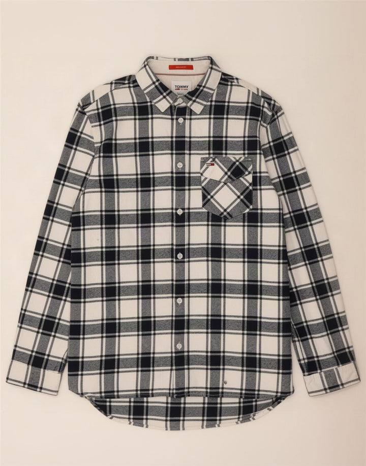 Cămașă de flanel pentru bărbați, Tommy Hilfiger, mare, bleumarin, cu carouri