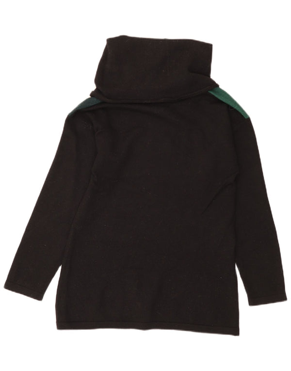 Luisa Spagnoli Pulover cu gât rulat pentru femei UK 10 Small Black