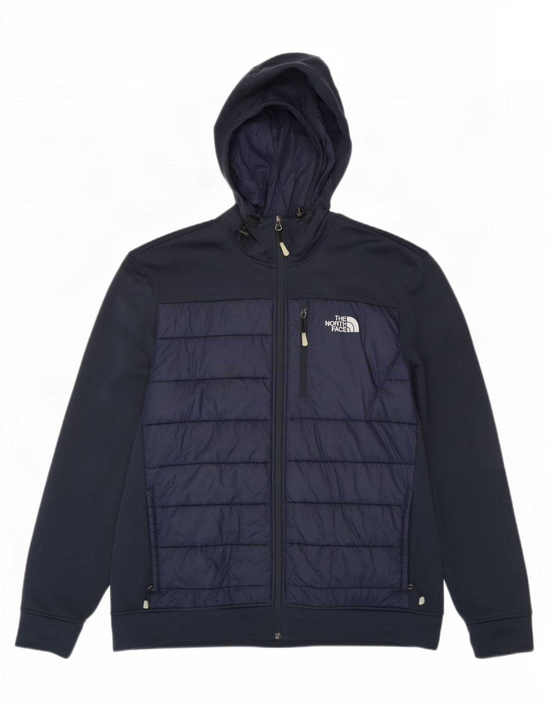 Pulover cu glugă cu fermoar The North Face pentru bărbați, poliester mare, albastru
