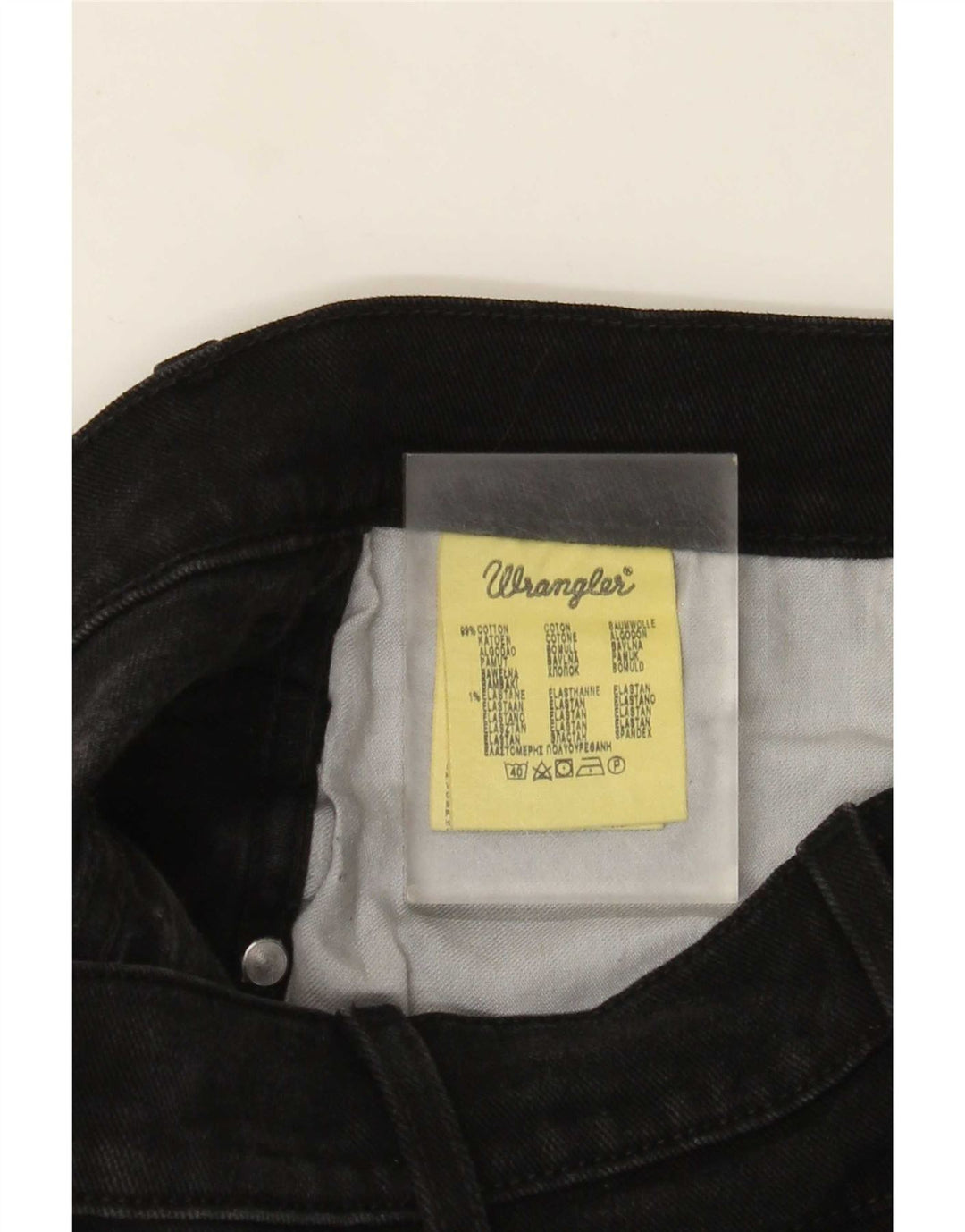Blugi drepte stretch pentru bărbați Wrangler Texas W33 L32 bumbac negru
