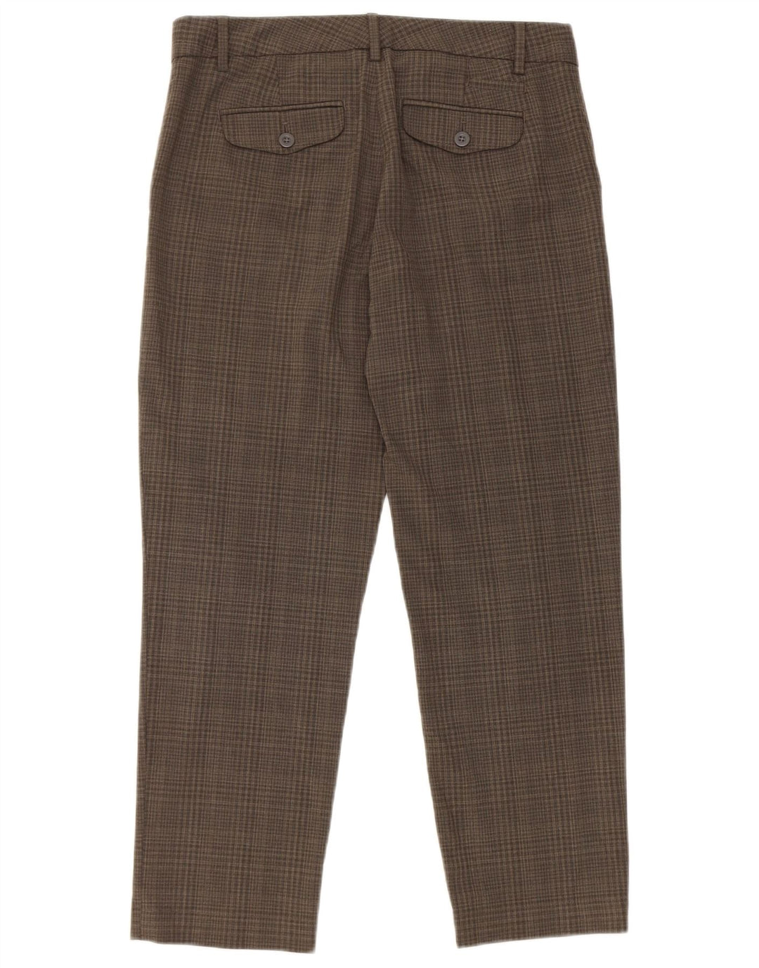Gap Pantaloni drepti pentru femei UK 8 Mici L30 L27 Poliester cu carouri gri