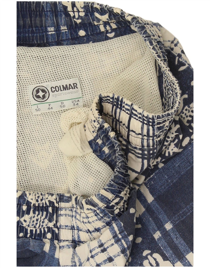 Pantaloni scurți de înot Colmar pentru bărbați IT 50, mari, albastru, mozaic, bumbac