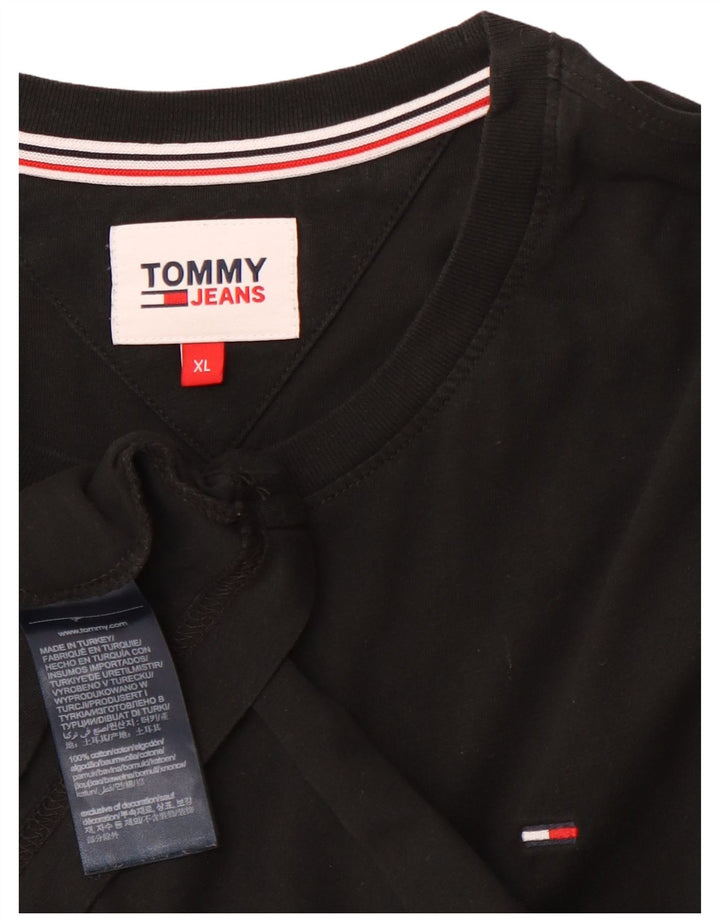 TOMMY HILFIGER Tricou Bărbați Top XL Bumbac Negru
