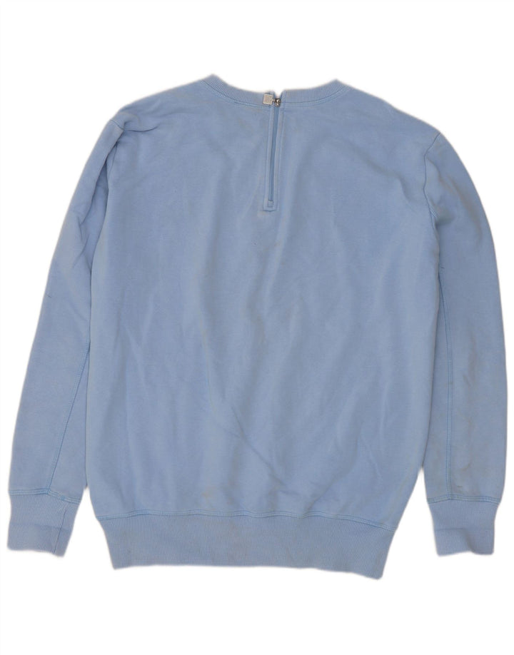 Pulover supradimensionat cu grafic pentru femei Ellesse UK 10 Bumbac albastru mic