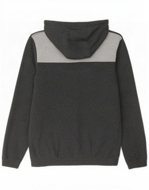 Pulover Adidas pentru bărbați, cu fermoar, UK 36/38, bumbac color bloc, gri mic