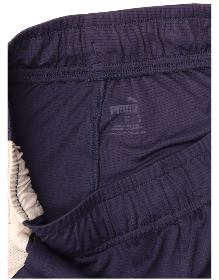 Pantaloni scurți sport grafic Puma pentru bărbați, mici, bleumarin, color block