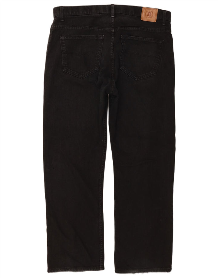 Blugi drepti pentru bărbați Marks & Spencer Blue Harbour W36 L29 bumbac negru