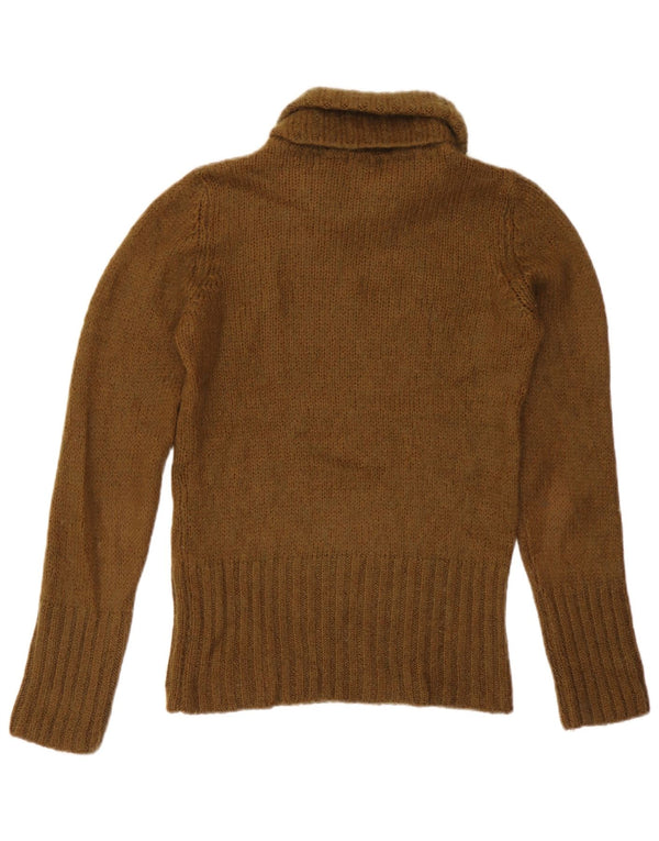 Pulover pentru femei Massimo Dutti cu gât rulat UK 12 Medium Khaki Acrilic