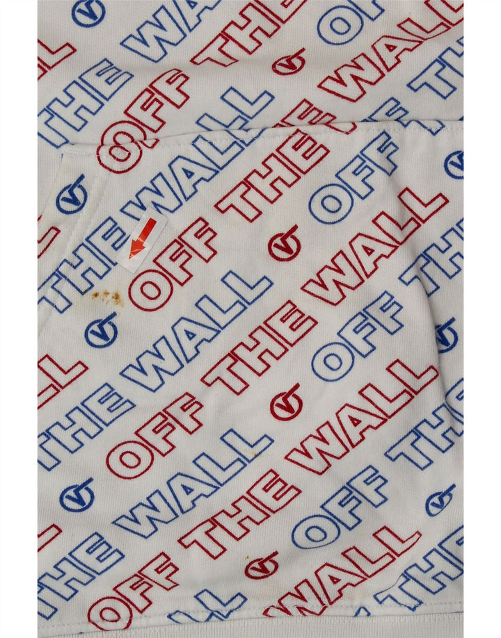 Pulover cu glugă grafic pentru bărbați Vans XS Bumbac alb