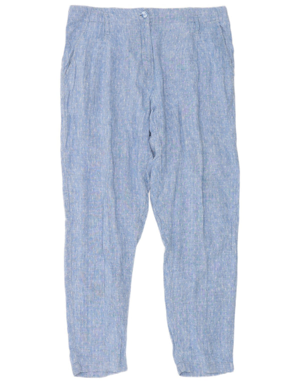 Pantaloni chino cu talie înaltă pentru femei Marks & Spencer UK 12 Medium W34 L29 Albastru