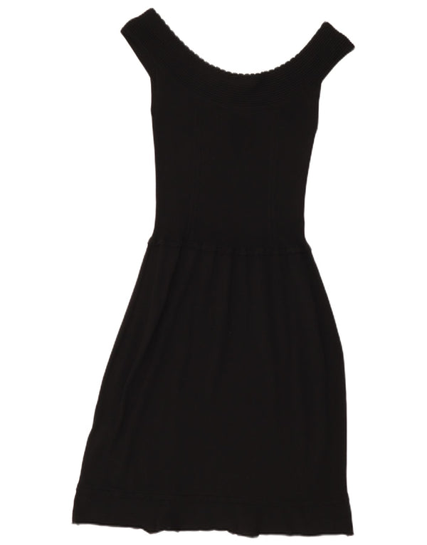 Rochie Liu Jo pentru femei cu umăr dezactivat IT 44 Medium Black Viscose
