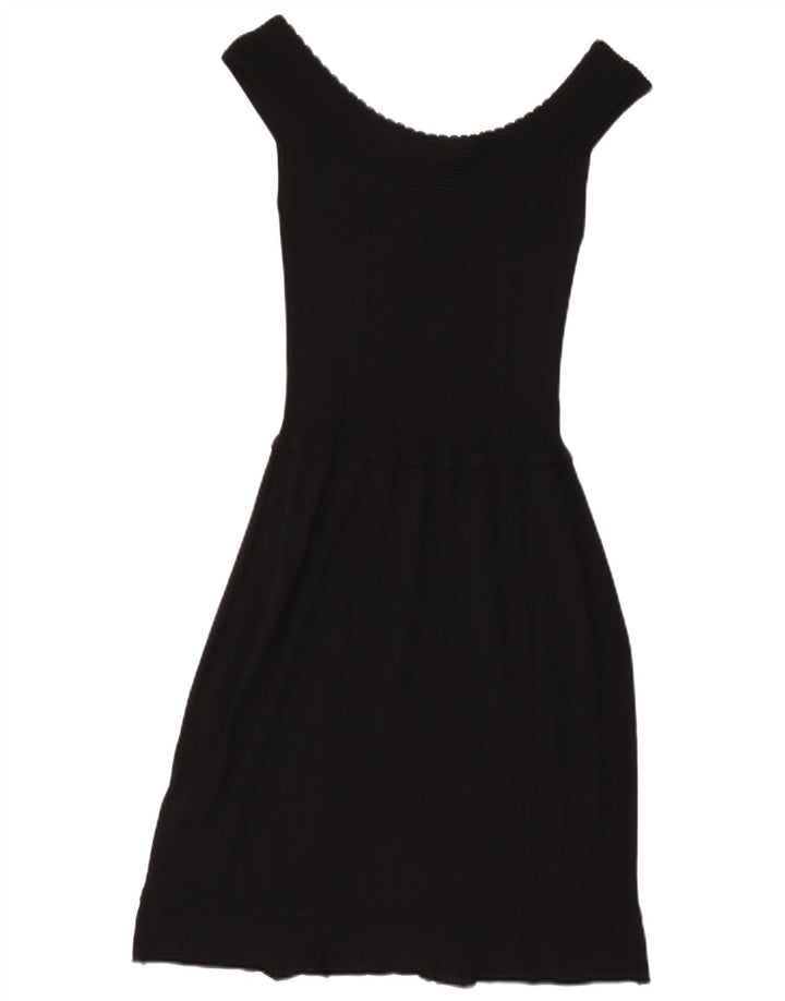 Rochie Liu Jo pentru femei cu umăr dezactivat IT 44 Medium Black Viscose