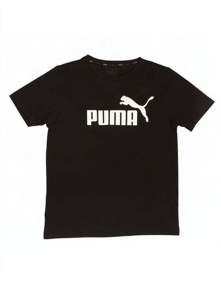 Tricou grafic Puma pentru bărbați Top mediu negru bumbac